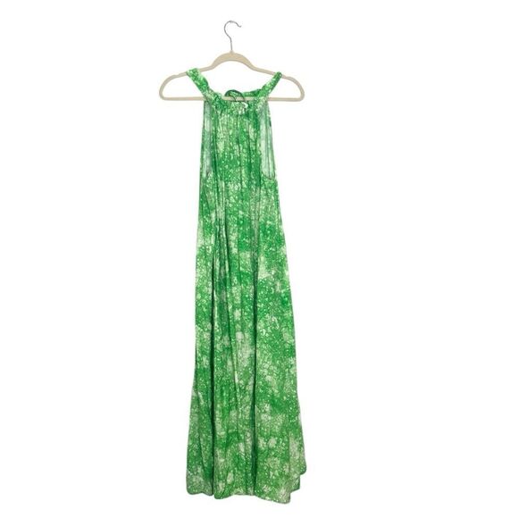 NEW COS OVERSIZED GATHERED MAXI DRESS in Green - Picture 12 of 13